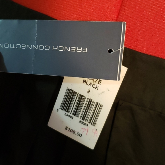 NWT French Connection Pleated Cotton Top Size 2 - Picture 3 of 5